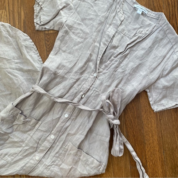 James Perse Linen Shirt Dress - Picture 3 of 8